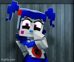 Blue And White Cartoon Character GIF