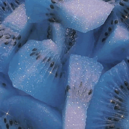 Blue and White Flowers Floating in Water