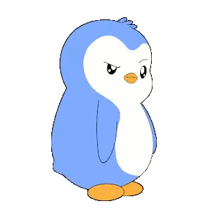 Blue and White Penguin Standing