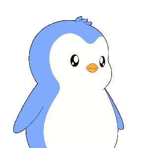 Blue and White Penguin Thank You