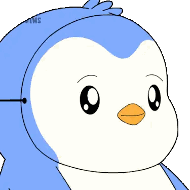 Blue and White Penguin With Coins