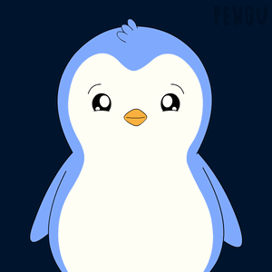 Blue and White Penguin With Words That S Penguin