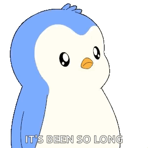 Blue And White Penguin You Done It's Been So Long GIF
