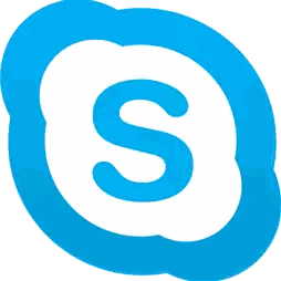 Blue and White S Logo