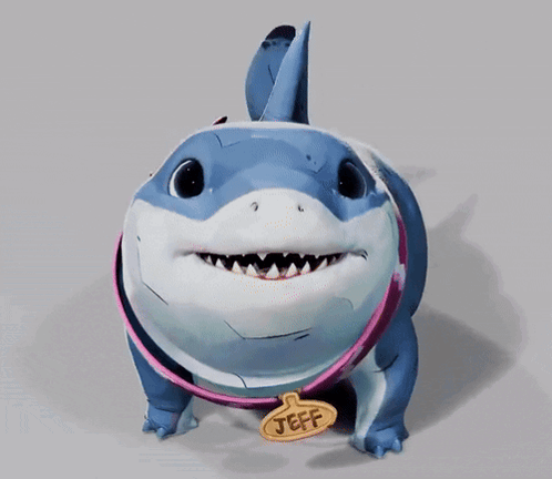Blue And White Shark Jeff Tag GIF