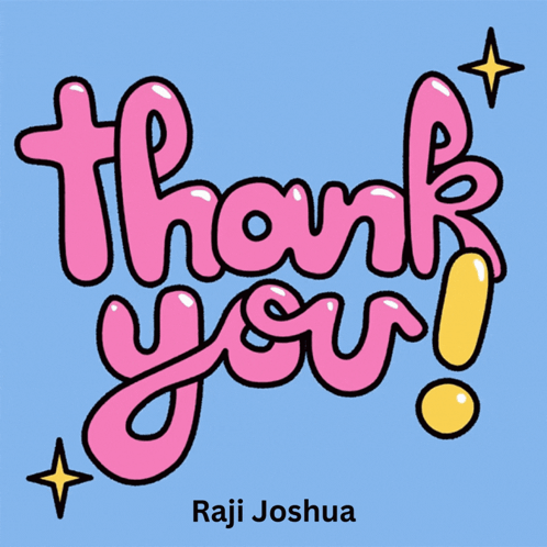 Blue and White Striped Pink Thank You Background