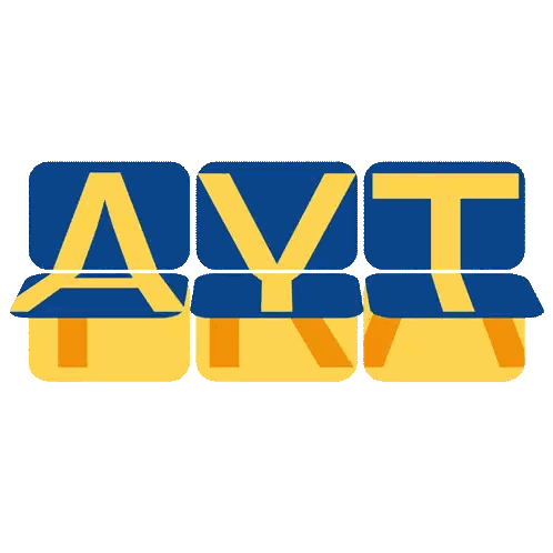 Blue and Yellow Avt Ona Logo
