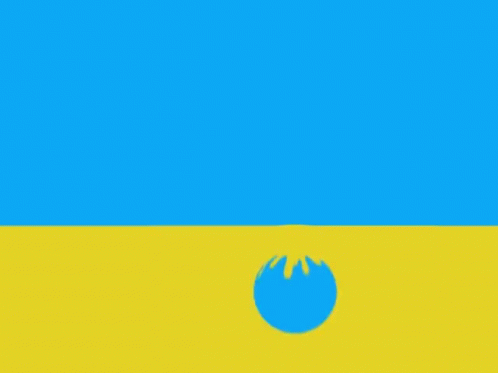 Blue and Yellow Circle With Hole