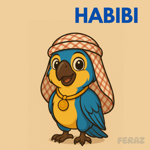 Blue and Yellow Parrot Habibi