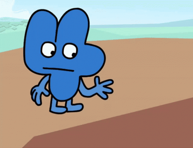 Blue Animated 4 And Yellow X GIF