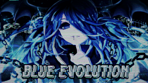 Blue Anime Girl Evolution GIF