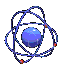 Blue Atom Cycle Model GIF