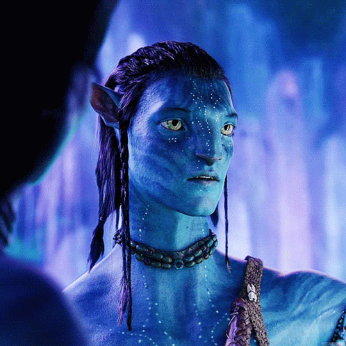 Blue Avatar With Necklace GIF