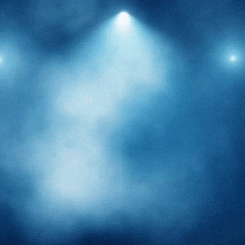Blue Background Light Shining Through Fog