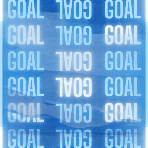 Blue Background Saying Goal
