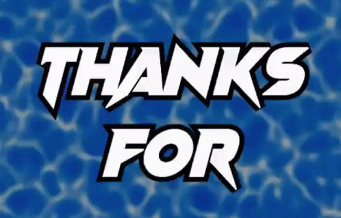 Blue Background Saying Thanks For