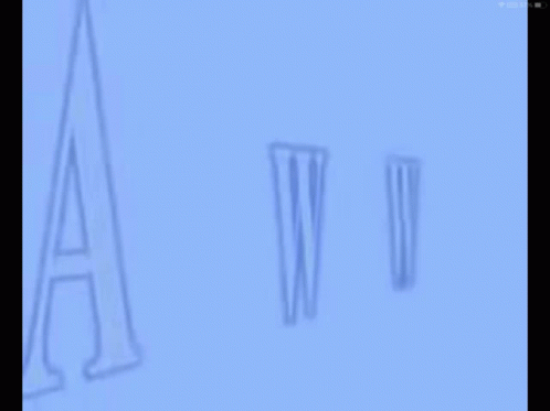 Blue Background With AW And W Letters GIF