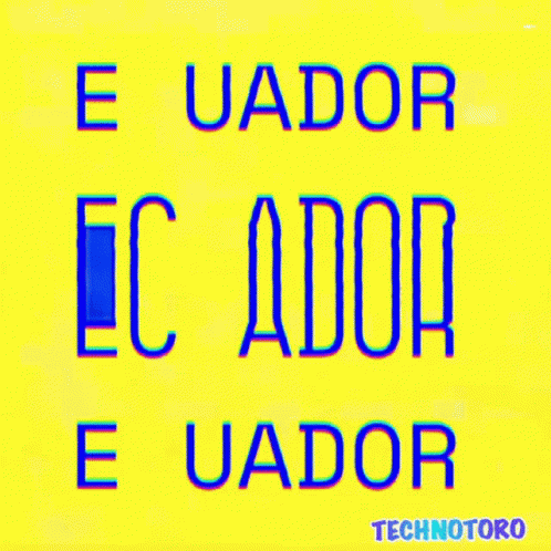 Blue Background With Ec Ador Ecu Dor