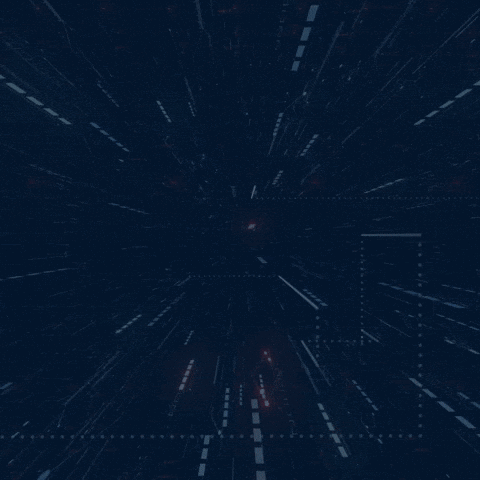 Blue Background With Face Search AI In White GIF