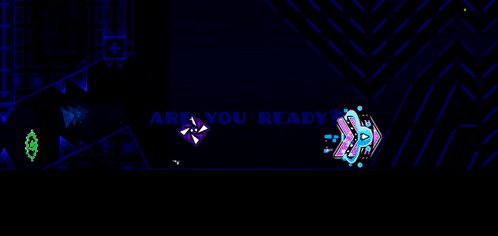 Blue Background With Geometric Pattern And Purple Circle GIF