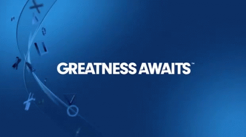Blue Background With Greatness Awaits