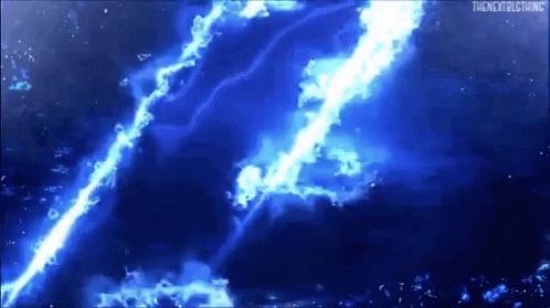 Blue Background With Lightning Bolt