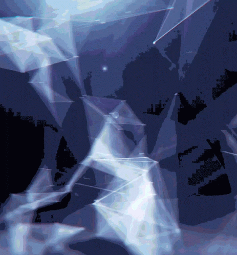 Blue Background With Lines and Triangles
