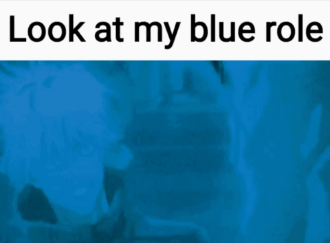 Blue Background With Look at My Blue Role