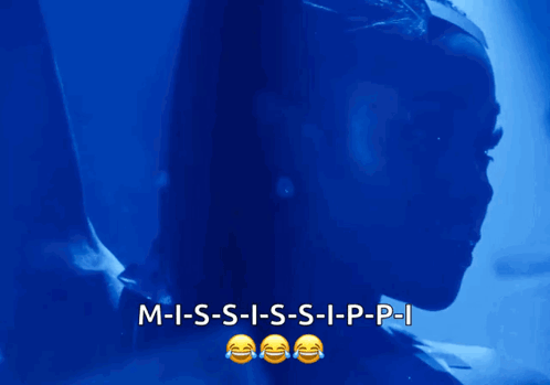 Blue Background With Mississippi