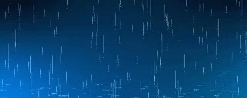 Blue Background With Rain Drops and Exclamation Points