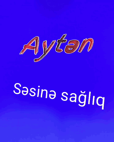 Blue Background With Red Aytan