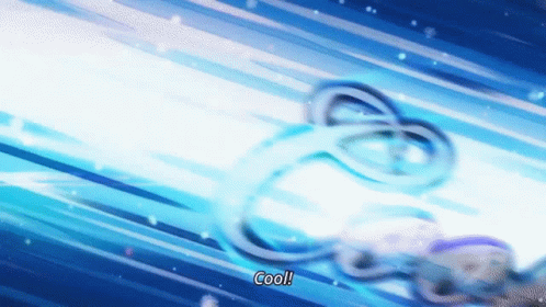Blue Background With Swirl Saying Cool