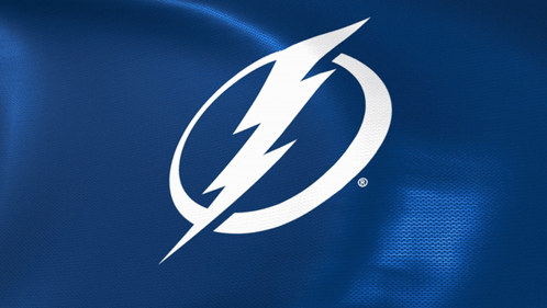 Blue Background With White Lightning Bolt