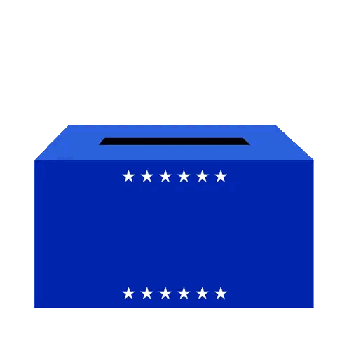 Blue Ballot Box Do Not Ghost the Vote