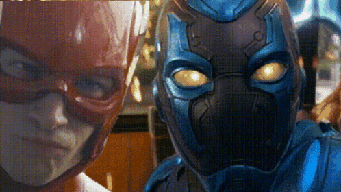 Blue Beetle And Wally West Talking GIF