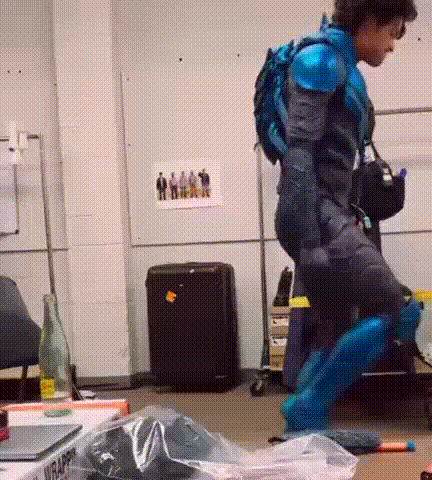 Blue Beetle Character Dancing GIF