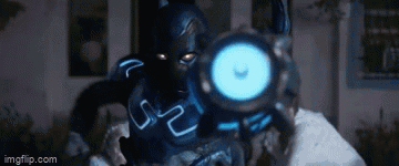 Blue Beetle Fight The Bad Guys GIF
