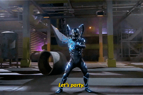 Blue Beetle Let's Party GIF