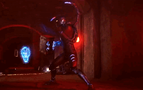 Blue Beetle Punch The Ground GIF