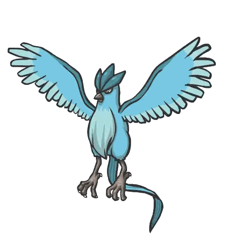 Blue Bird with Spread Wings