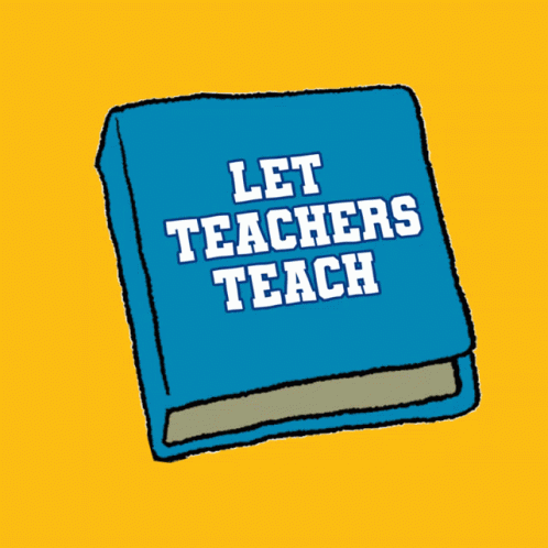 Blue Book Saying Let Teachers Teach