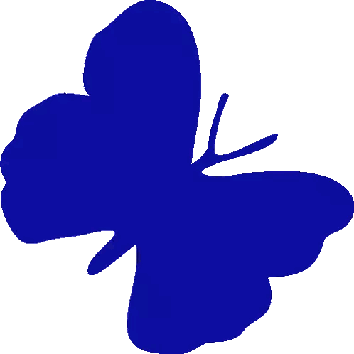 Blue Butterfly With Red Heart