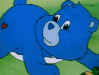 Blue Care Bear with Heart