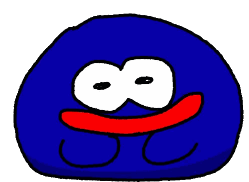 Blue Cartoon Character With Big Eyes