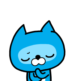 Blue Cat Brainstorming GIF
