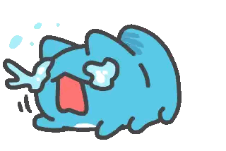Blue Cat Crying With Tears