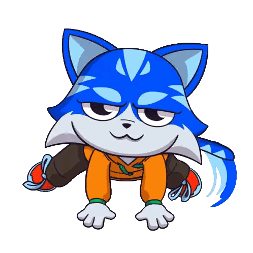 Blue Cat Sitting