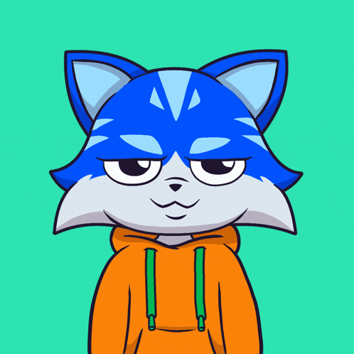 Blue Cat Sticking Tongue Out GIF