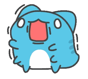 Blue Cat with Red Mouth