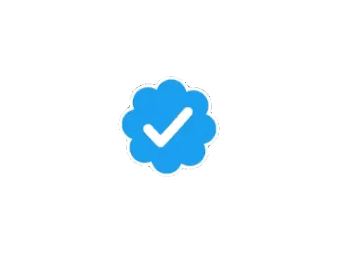 Blue Check Mark with White Inside